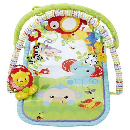 Игровой коврик 3 в 1 Fisher Price Друзья из тропического леса