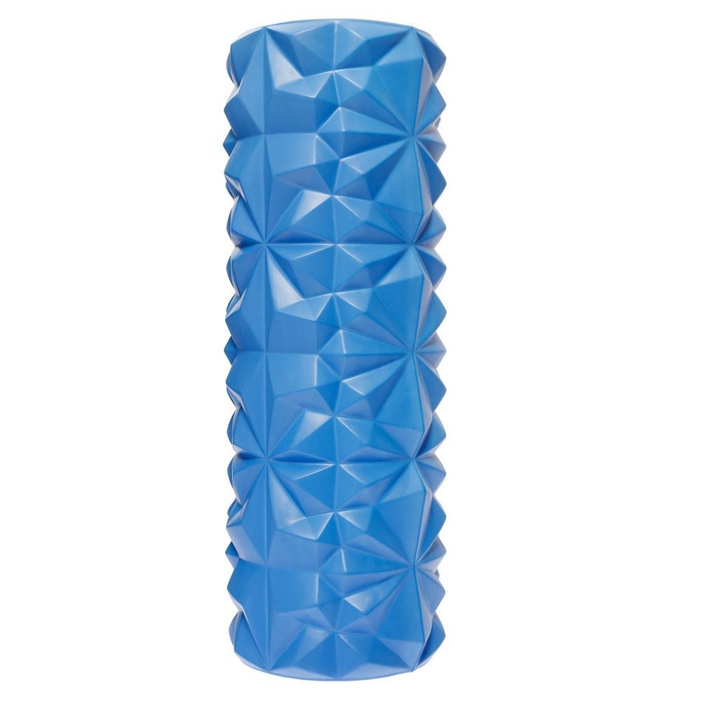 Ролик массажный STRONG BODY для фитнеса МФР йоги и пилатес 33 см х 12 см синий - фото 3