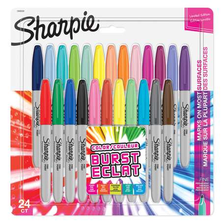 Маркеры PAPER MATE Sharpie перманентные 24цвета 2мм 1400739