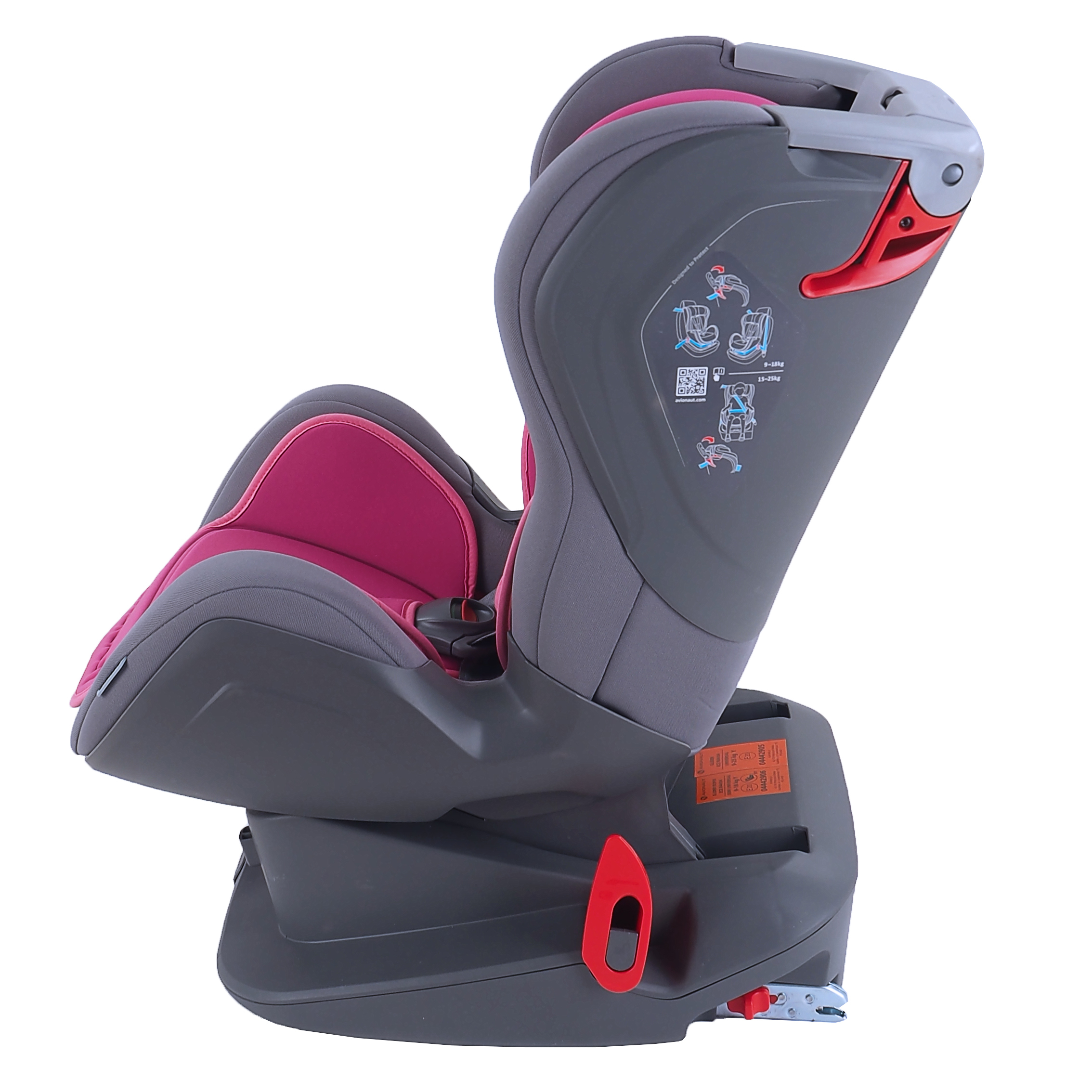 Автокресло Avionaut Glider Isofix 9-25кг Фиолетовый-Серый - фото 5