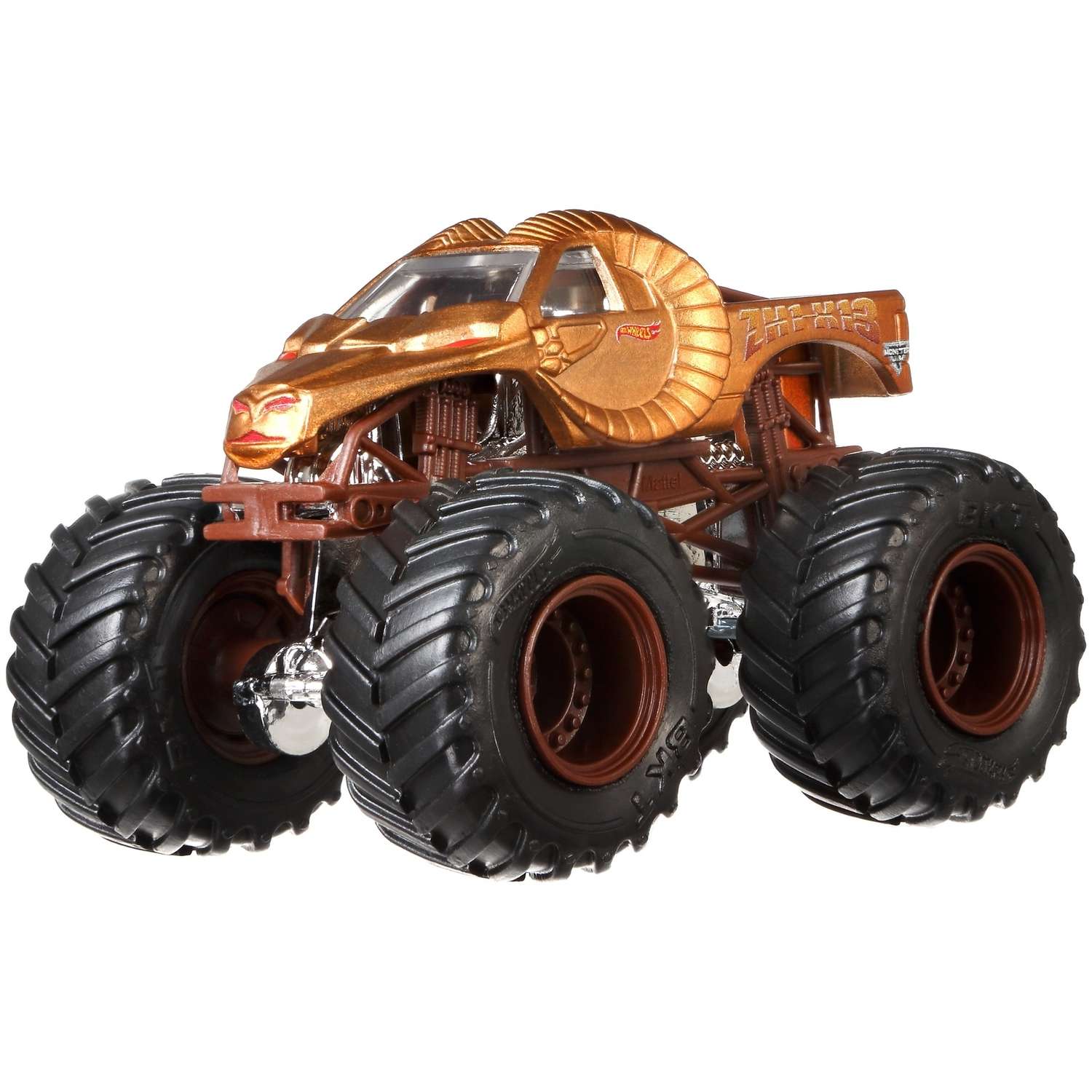 Машина Hot Wheels Monster Jam 1:64 Chroma Frost Зомби Хантер FLX32 21572 - фото 5