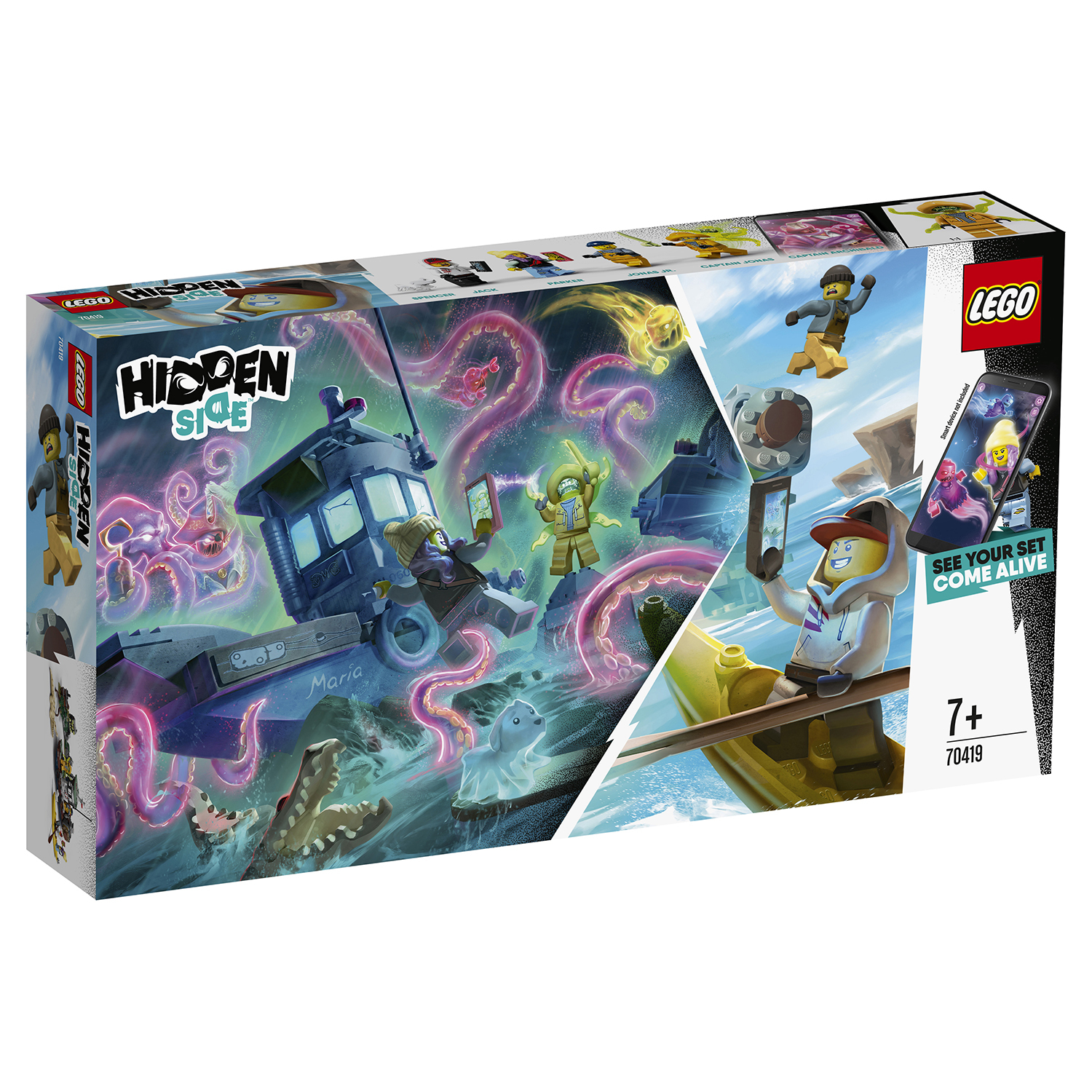 Конструктор LEGO Hidden Side Старый рыбацкий корабль 70419 купить по цене  2299 ₽ в интернет-магазине Детский мир