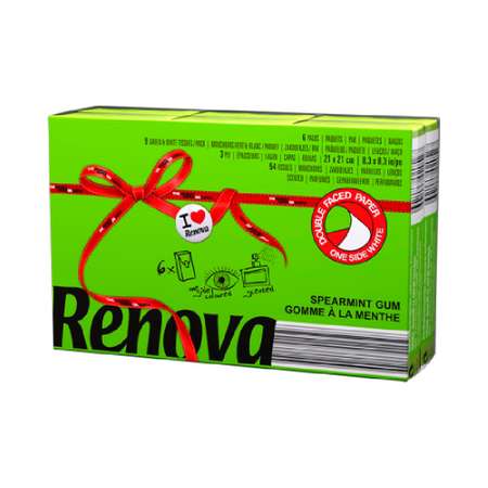 Бумажные платочки Renova Red Label Mint Green 6 шт