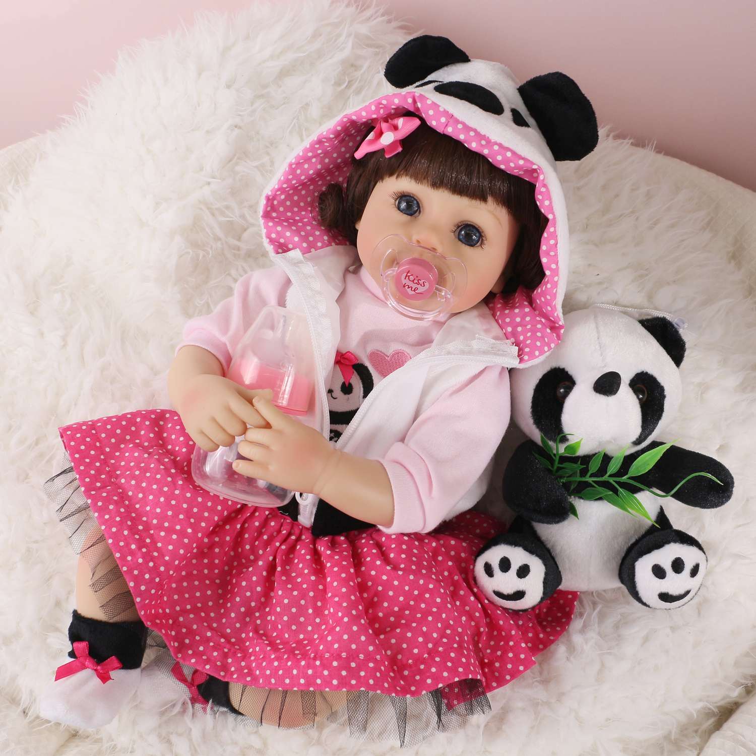 Кукла Реборн QA BABY Алина девочка большая пупс набор игрушки для девочки 42 см 45003 - фото 7