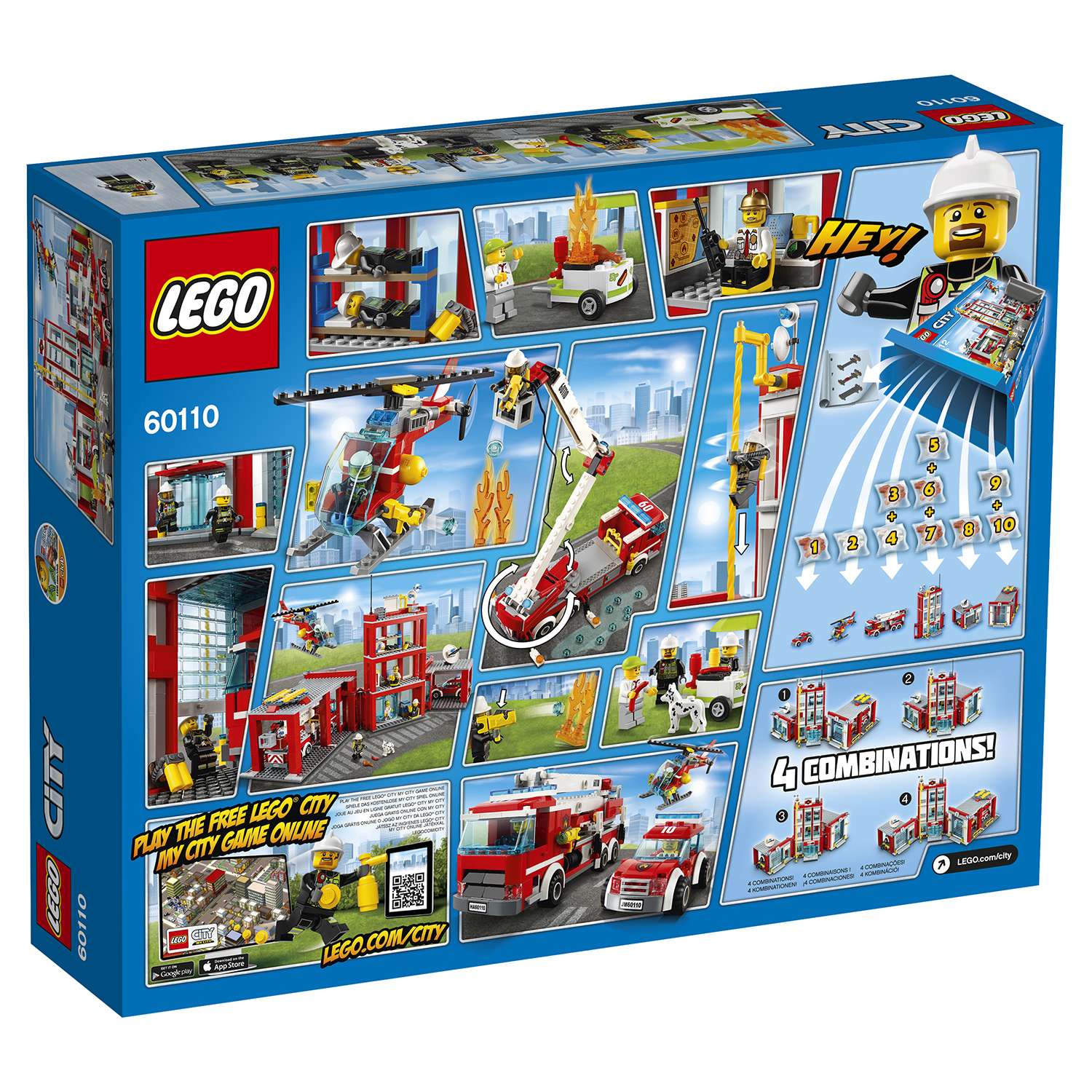 Конструктор LEGO City Fire Пожарная часть (60110) - фото 3