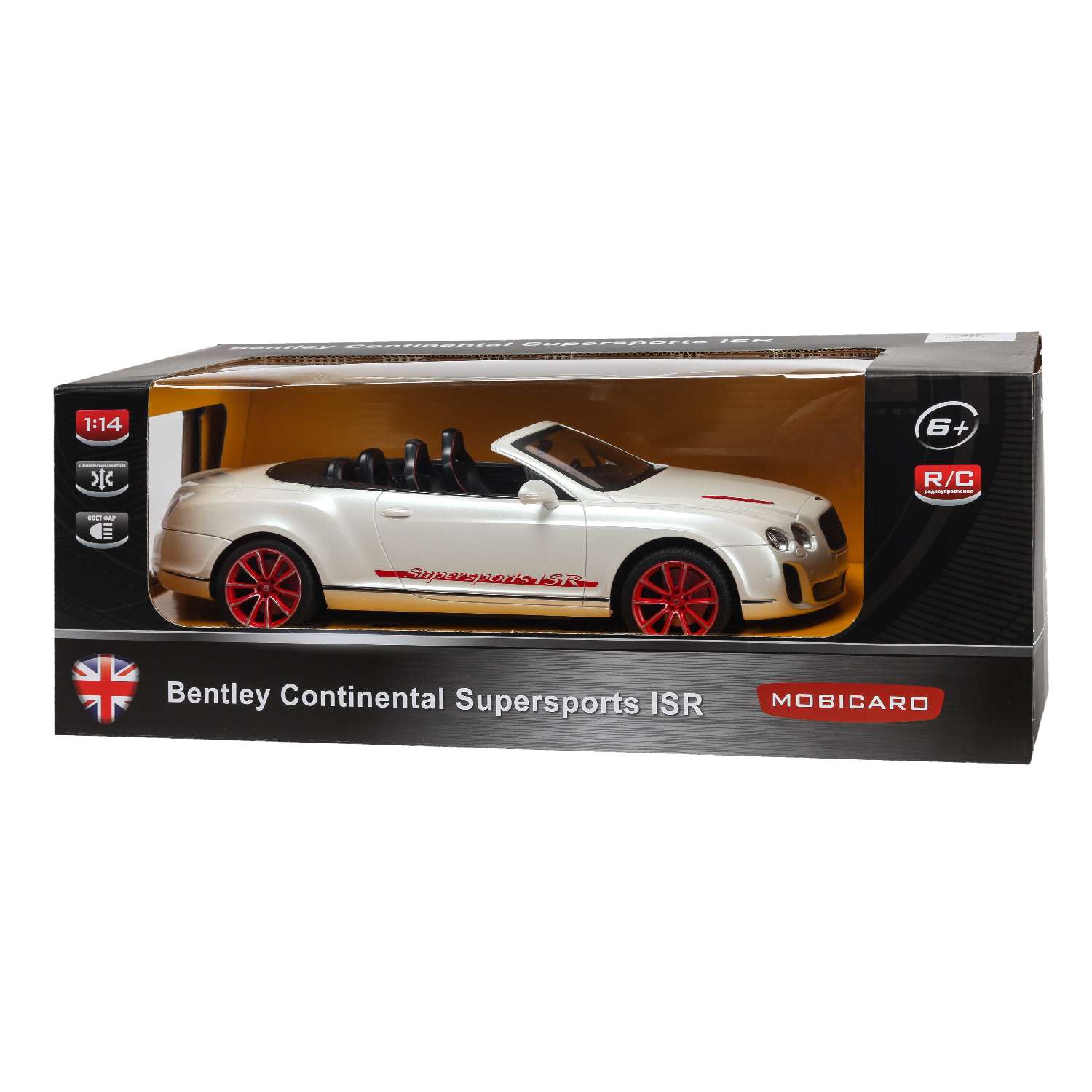 Машинка Mobicaro РУ 1:14 Bently GT Supersport Белая YS249610-W - фото 2