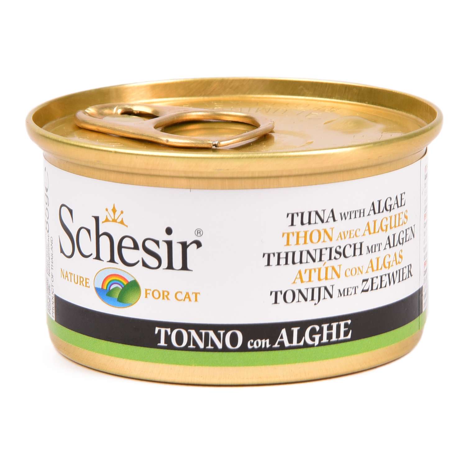 Корм влажный для кошек Schesir 85г тунец с водорослями - фото 1