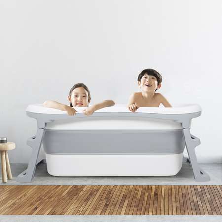 Большая детская складная ванна Ifam EXTRA LARGE INFANT FOLDING BATHTUB серая