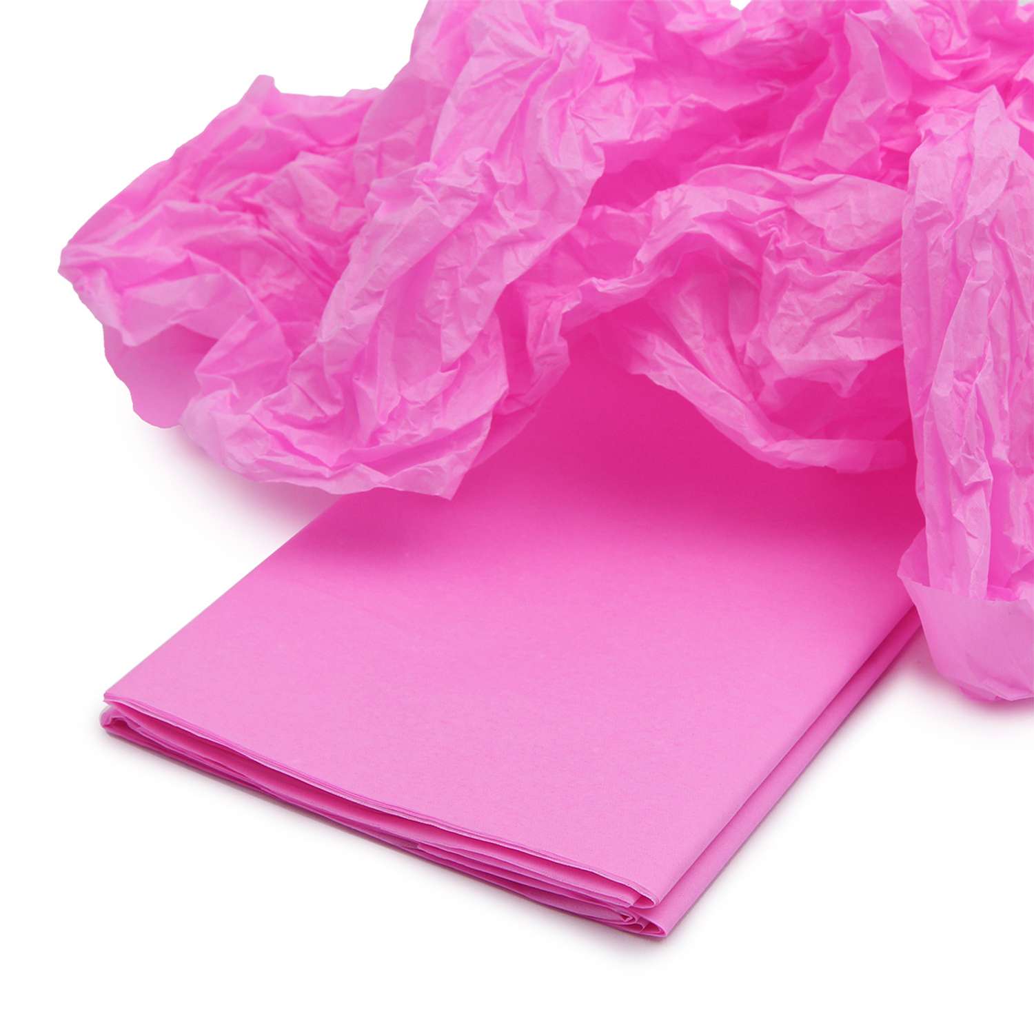 Бумага Astra Craft тишью тонкая для упаковки подарков цветов и творчества 50х70см 5 шт FT-11 ярко - розовый - фото 2