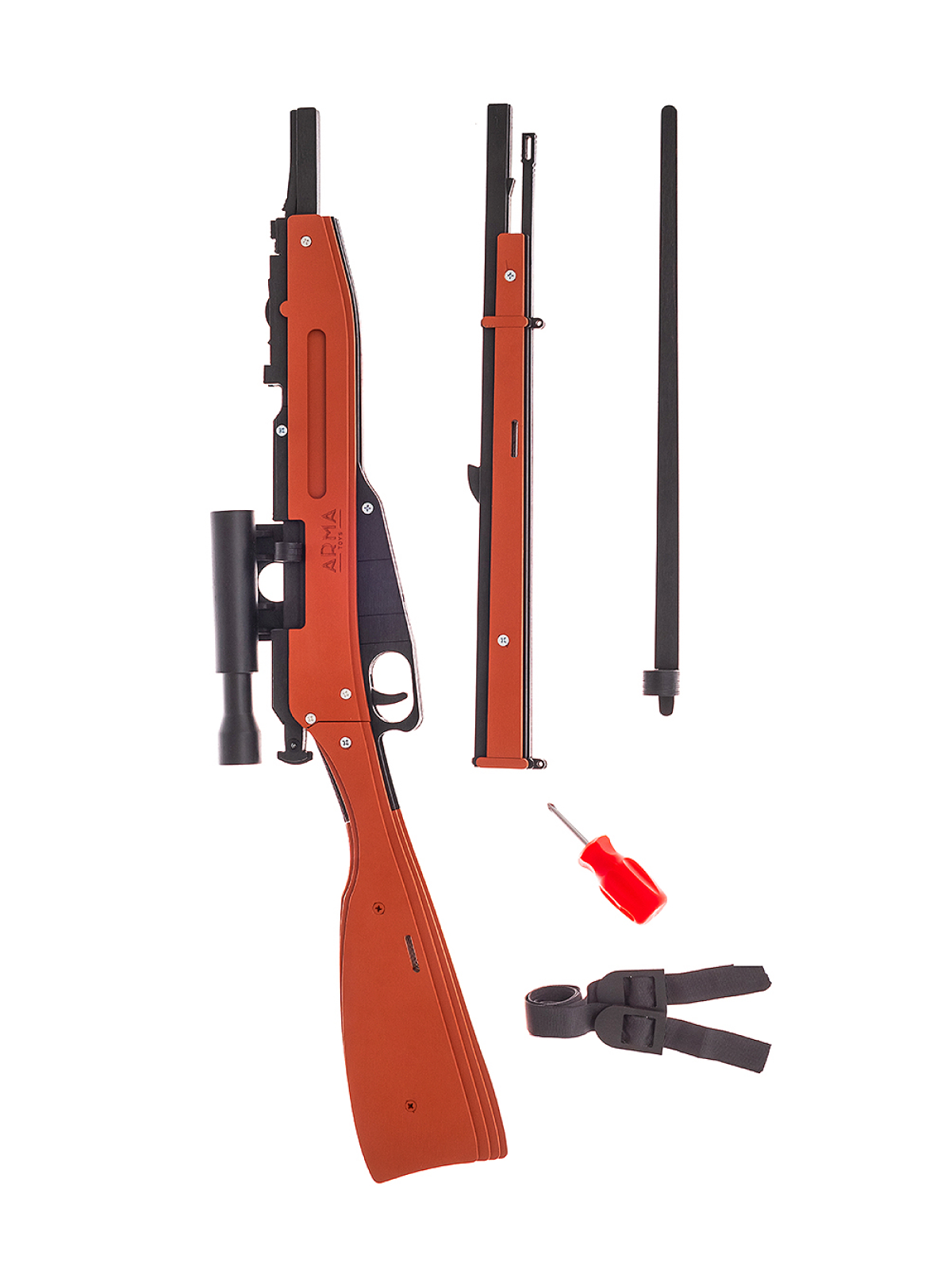 Резинкострел Arma.toys Игрушечная деревянная винтовка Мосина со снайперским прицелом - фото 2
