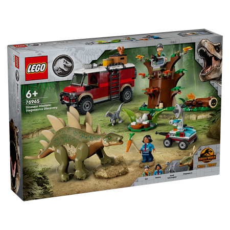 Конструктор LEGO Jurassic world Миссии динозавров: открытие стегозавра 76965