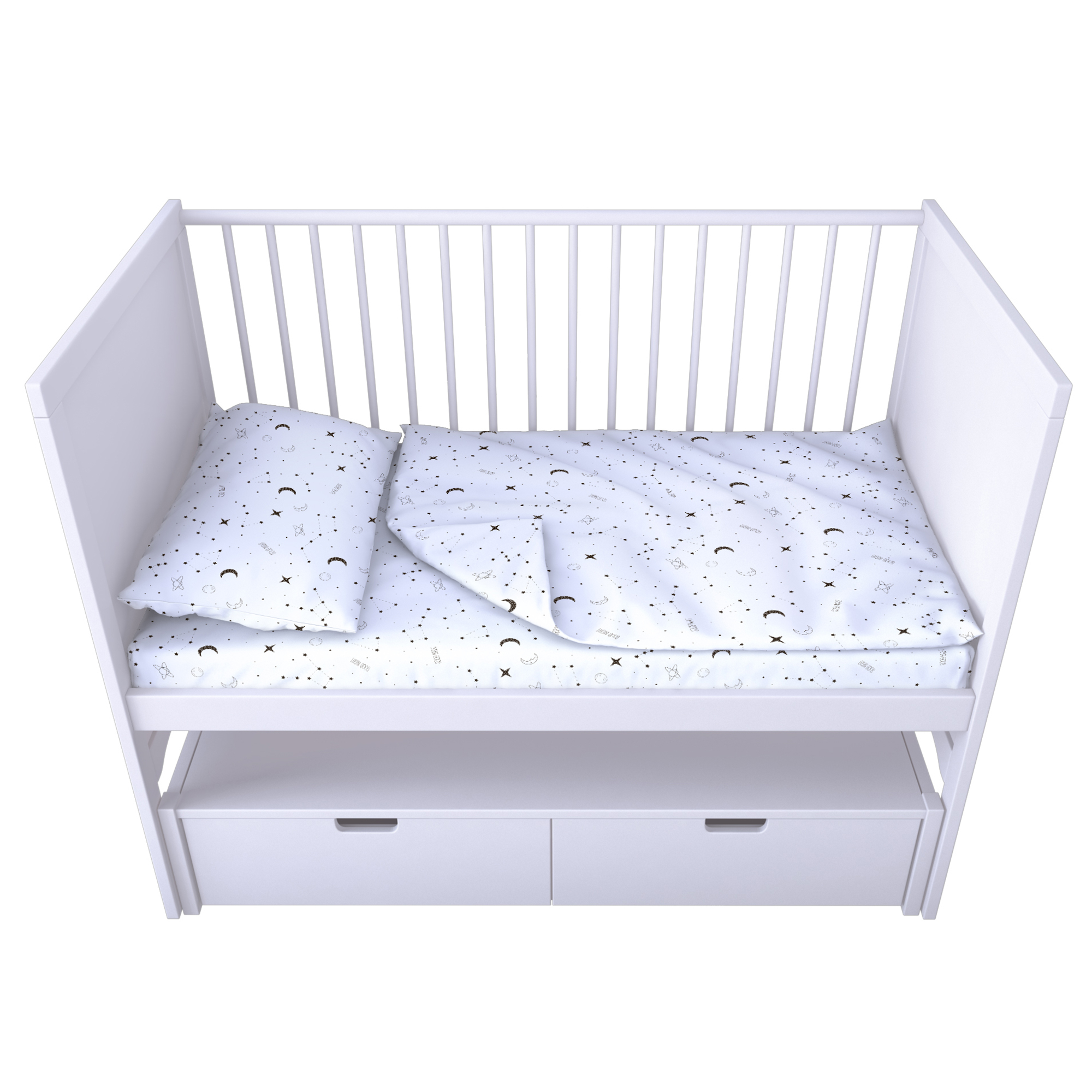Комплект постельного белья Amarobaby Unique Collection Созвездие 3предмета ABDM-3003-СCS - фото 1