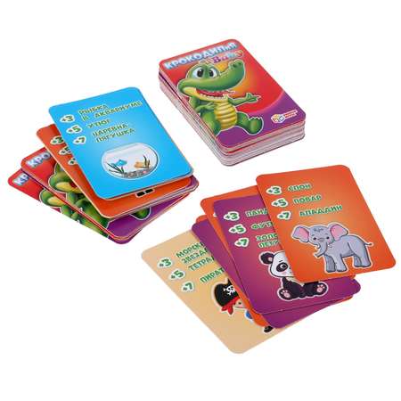 Развивающие карточки Умные игры Крокодил BABY 80 карточек 240 заданий