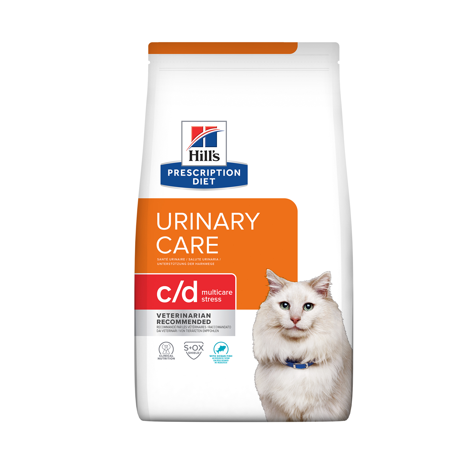 Корм для кошек Hills 8кг Prescription Diet c/d Multicare Stress при профилактике цистита и МКБ с рыбой - фото 1
