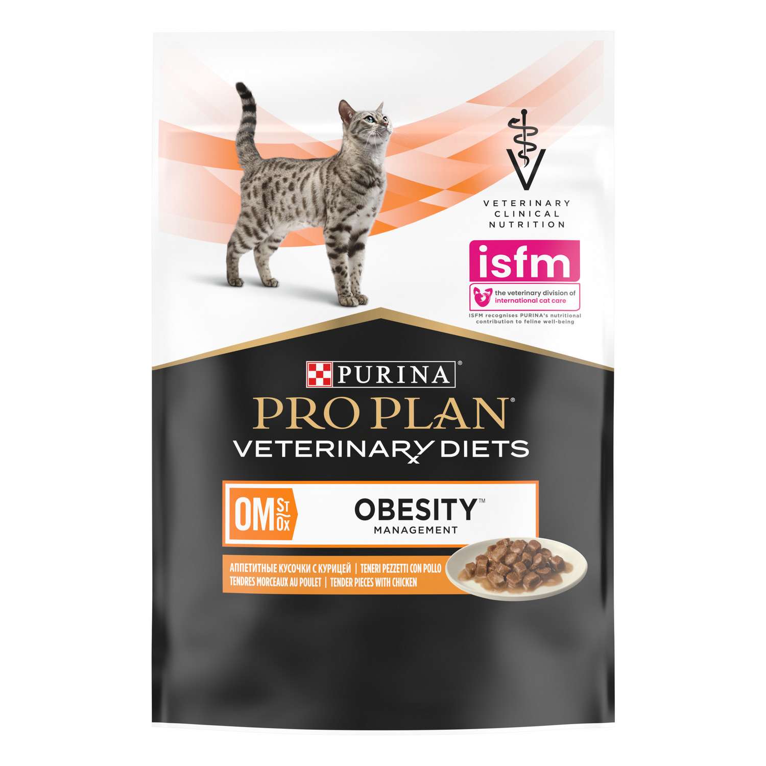 Корм для кошек Purina Pro Plan Veterinary diet 85г OM при избыточной массе тела с курицей - фото 2