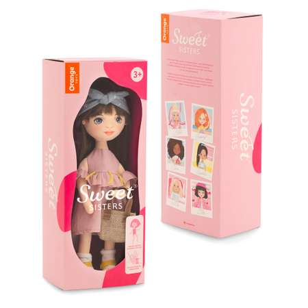 Каркасная мягкая кукла Orange Toys Sweet Sisters Sophie в платье с кисточками 32см Серия Лето