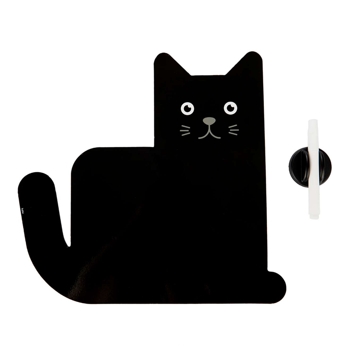 Магнитная доска Balvi Meow! черная с маркером - фото 1