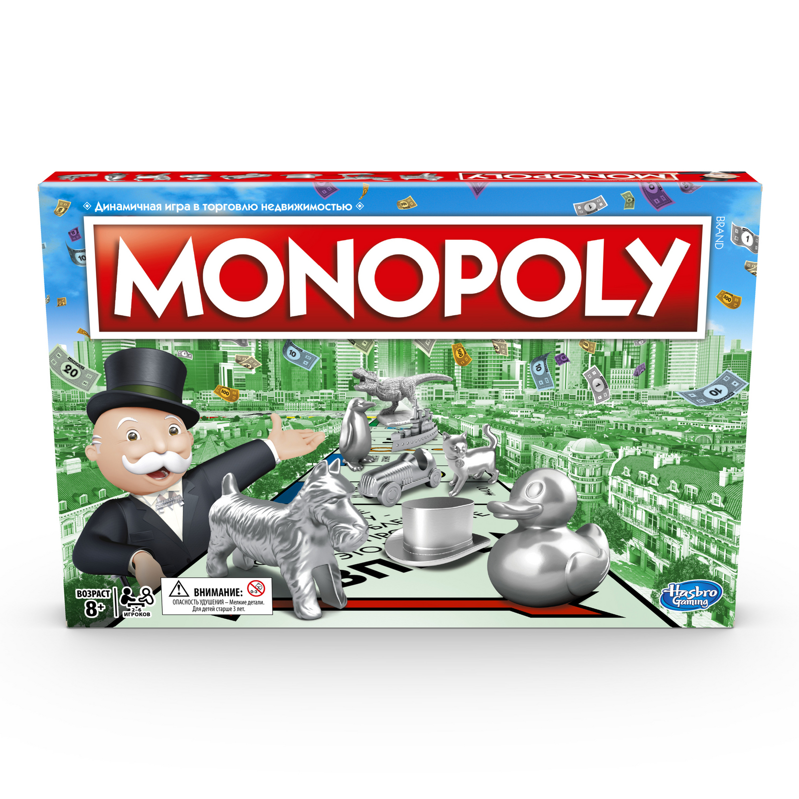 Игра настольная Hasbro Games Классическая монополия Обновленная C1009E76  купить по цене 2399 ? в интернет-магазине Детский мир