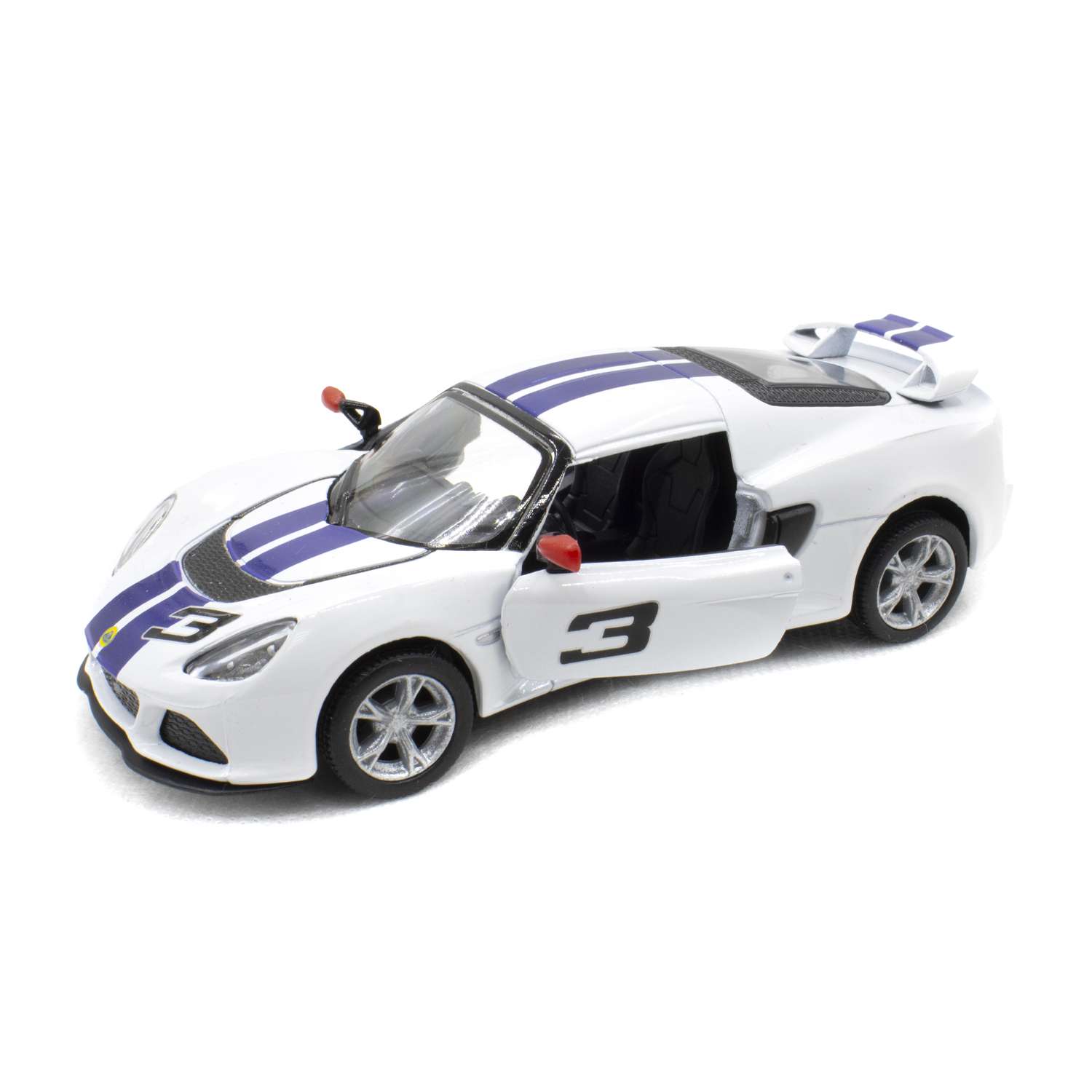 Модель автомобиля KINSMART Спортивная машина белая АМ019 - фото 2