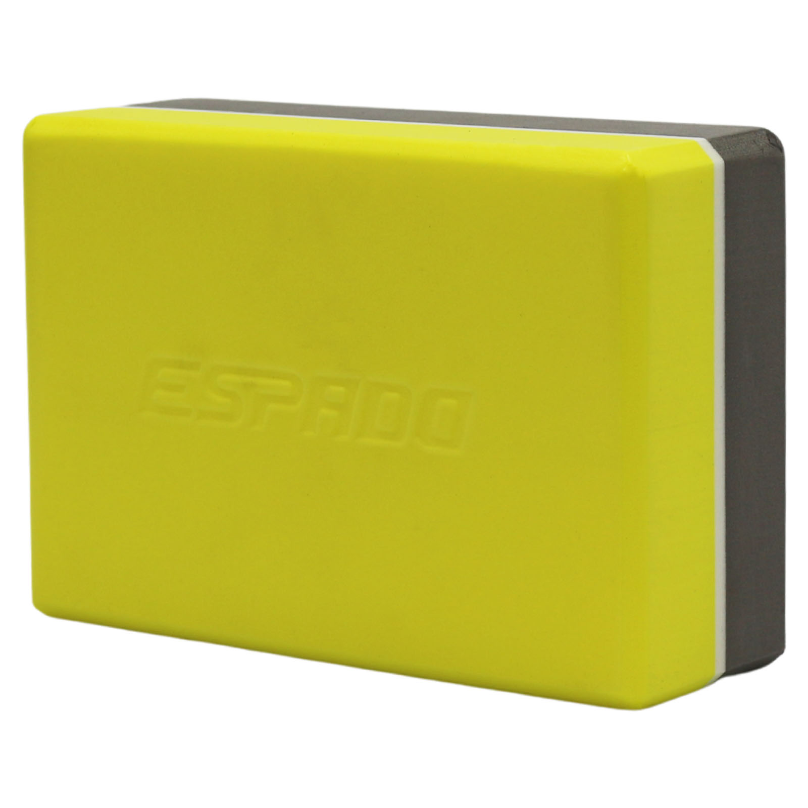 Блок для йоги Espado серо-желтый ES2722 - фото 1