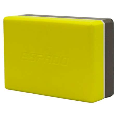 Блок для йоги Espado серо-желтый ES2722