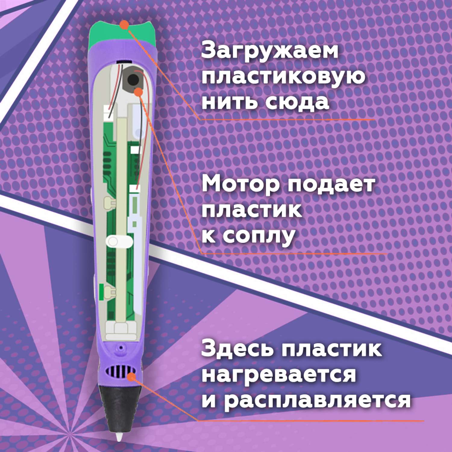 3D ручка Даджет 3Dali Plus Сomics - фото 3