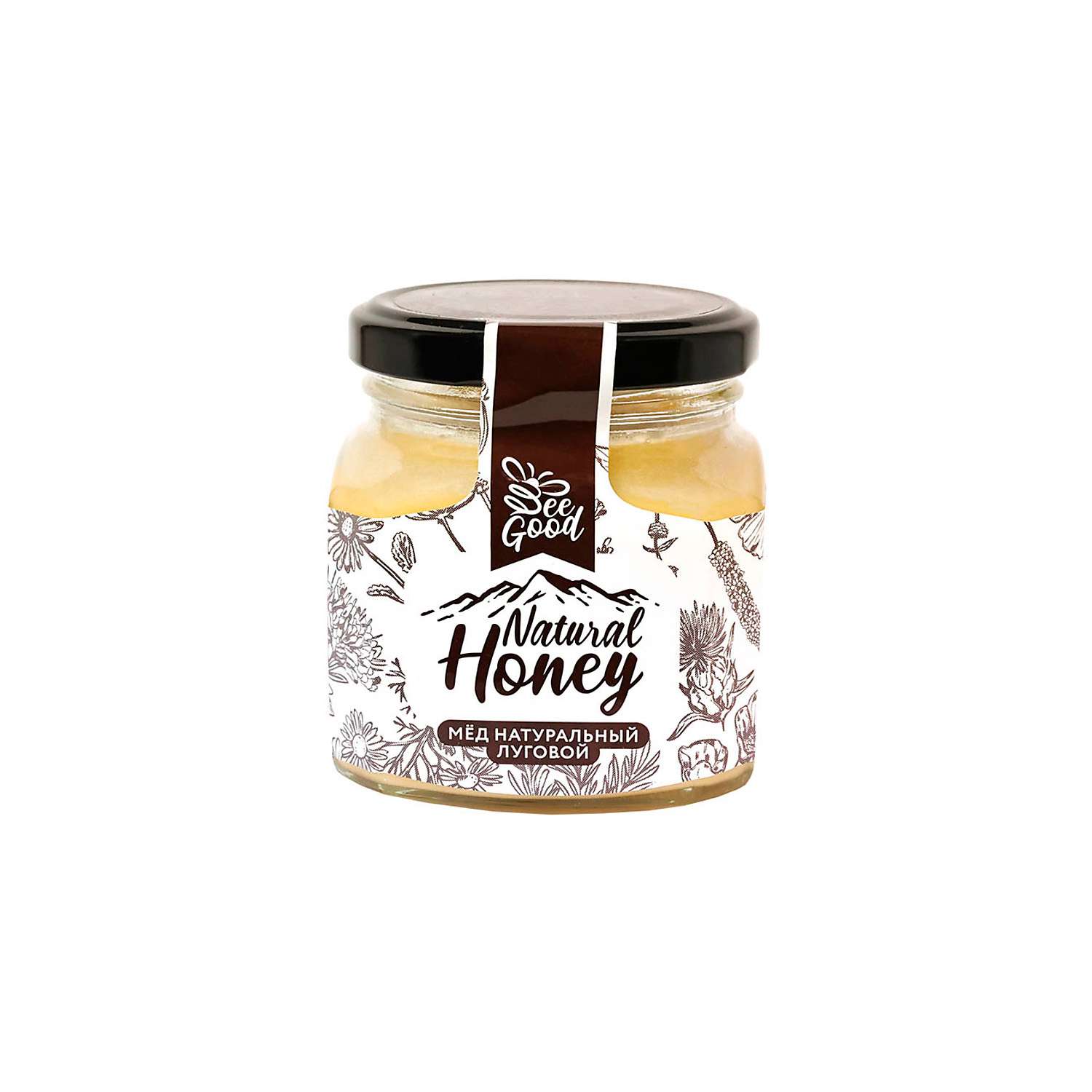 Мед KDV Natural Honey луговой 330 г 2 шт - фото 1