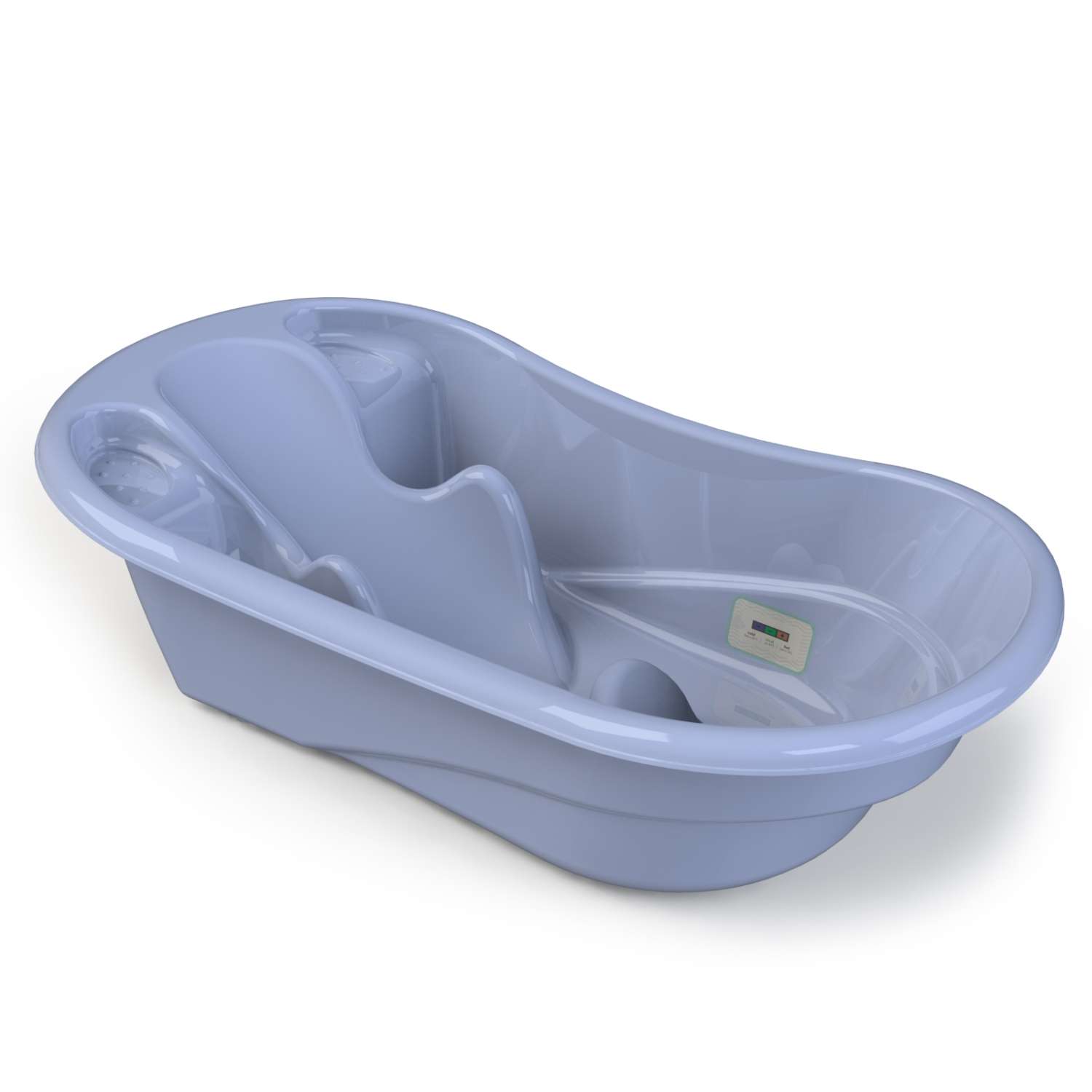Ванночка для купания KidWick Лайнер с термометром Фиолетовый-Темно-фиолетовый - фото 1