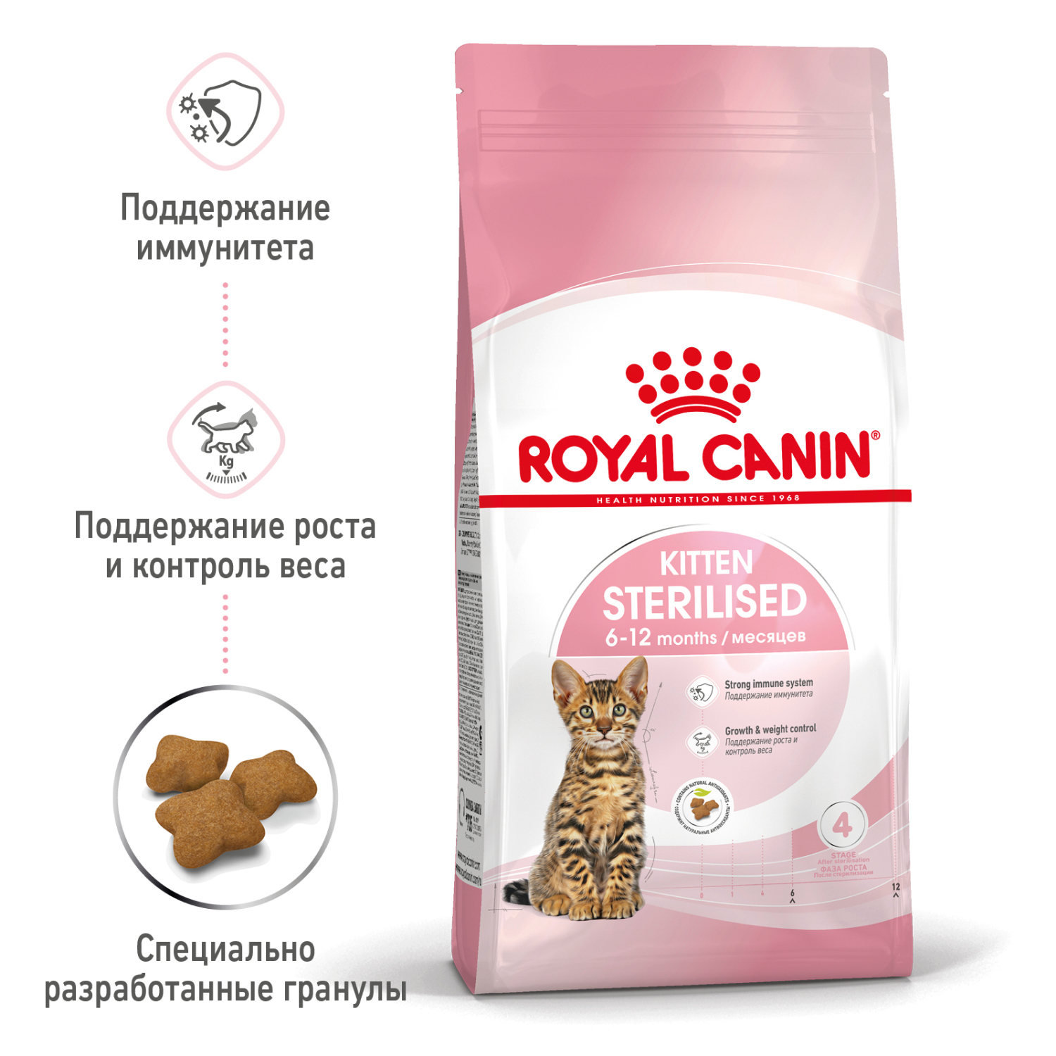 Сухой корм для кошек ROYAL CANIN Sterilised 0.4 кг птица (для стерилизованных и кастрированных) - фото 4