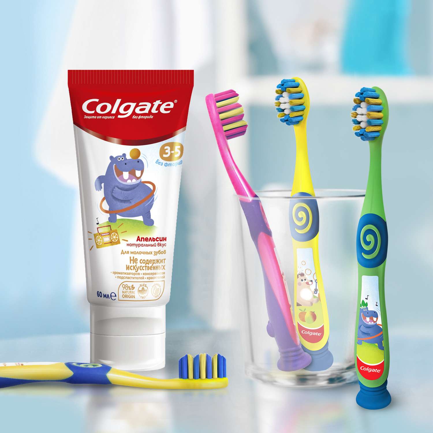 Зубная щетка Colgate супермягкая 2-5лет в ассортименте 61011686 - фото 19