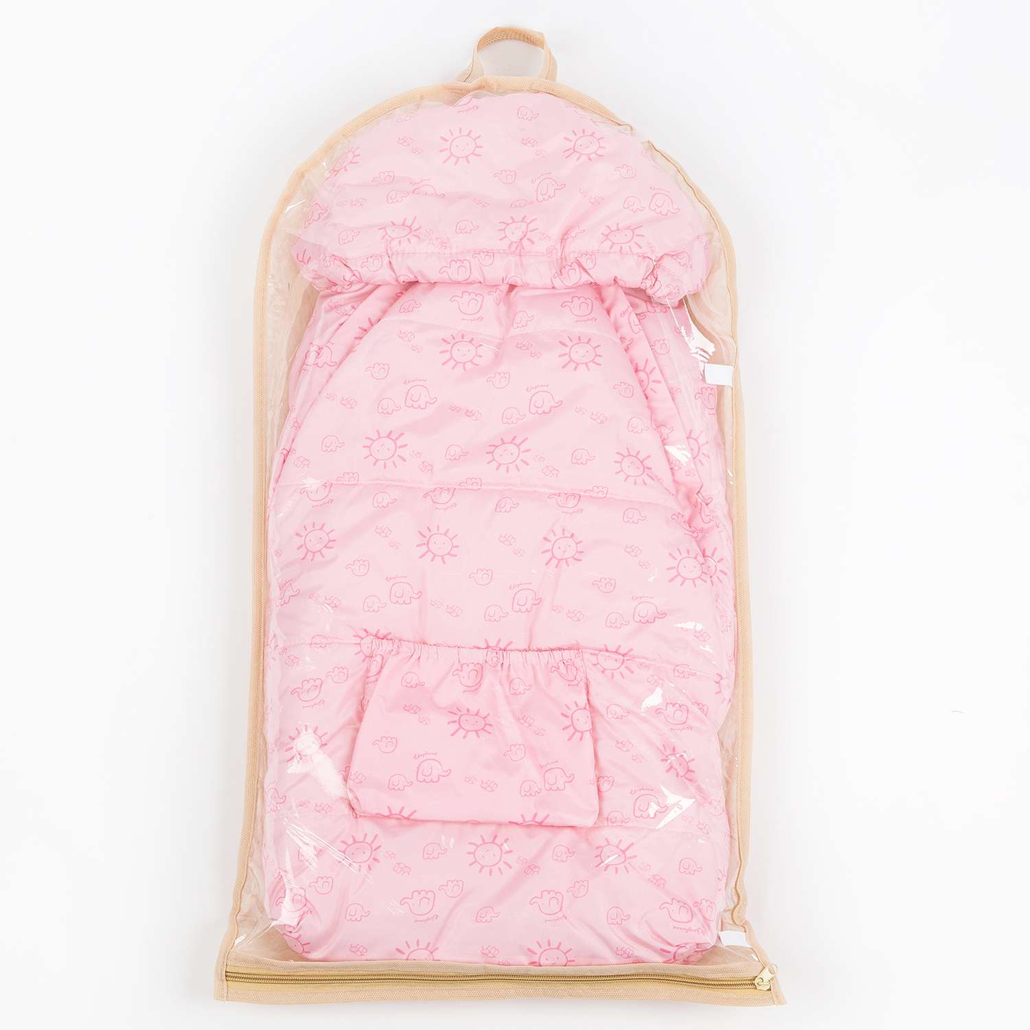 Конверт на выписку Чудо-Чадо для новорожденного теплый флисовый «Chicky» розовый/солнышки - фото 6