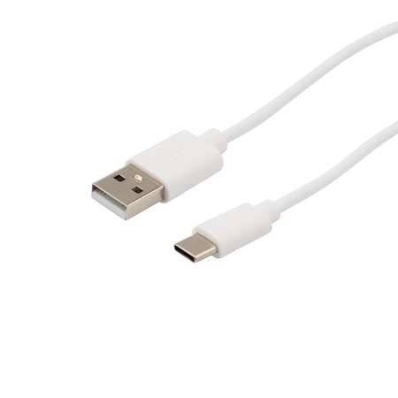 Кабель REXANT USB - Type-C 1 метр в белой ПВХ оплетке