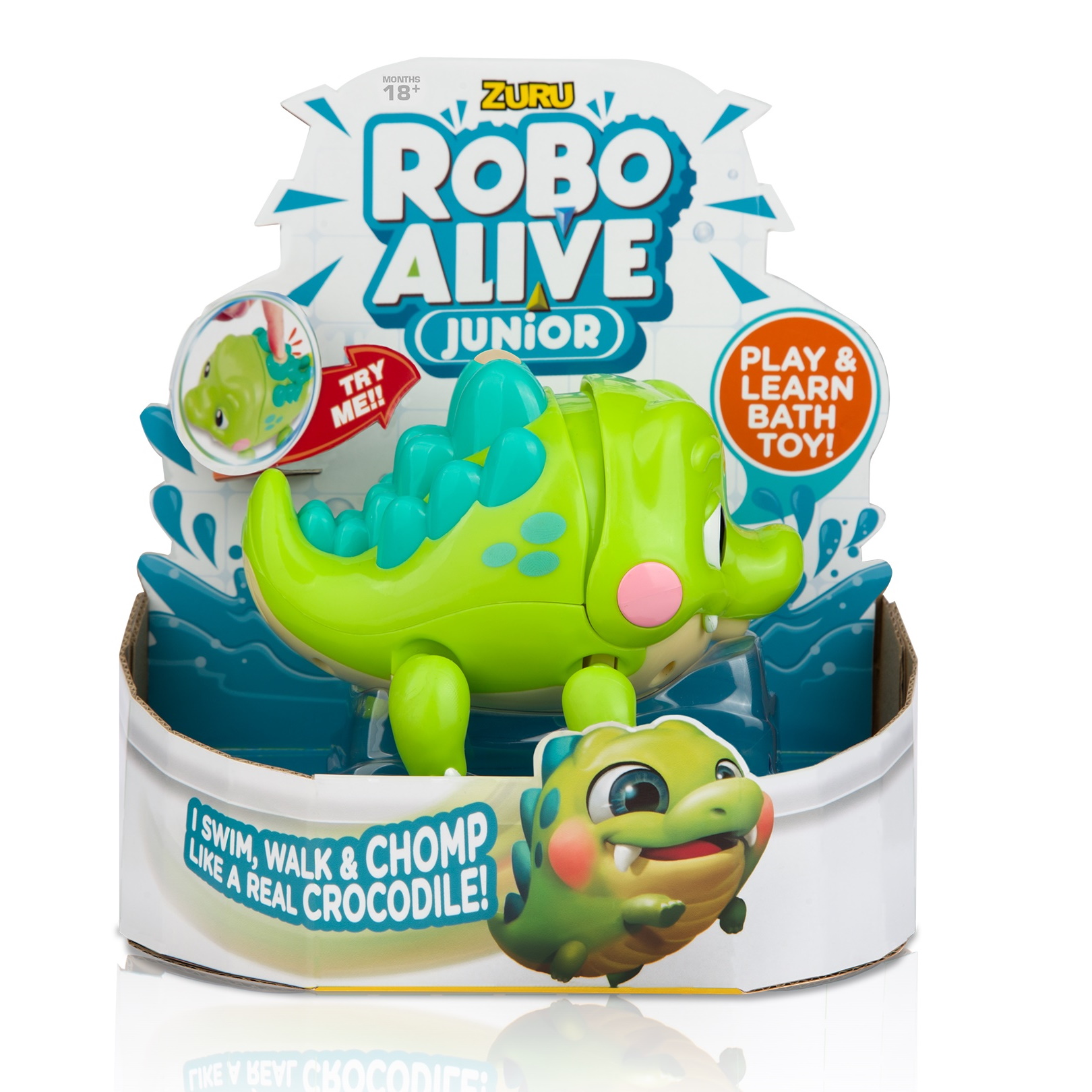 Игрушка для купания ROBO ALIVE JUNIOR Крокодил 25252 - фото 1