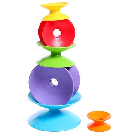 Развивающая игрушка IQ-ZABIAKA «Цветная пирамидка»