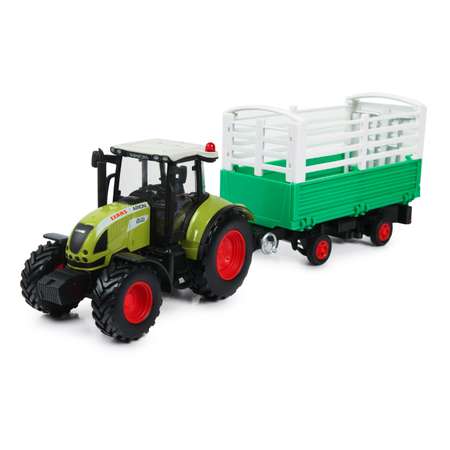 Трактор Mobicaro 1:32 Claas Arion 540 с прицепом 144013 Mobicaro