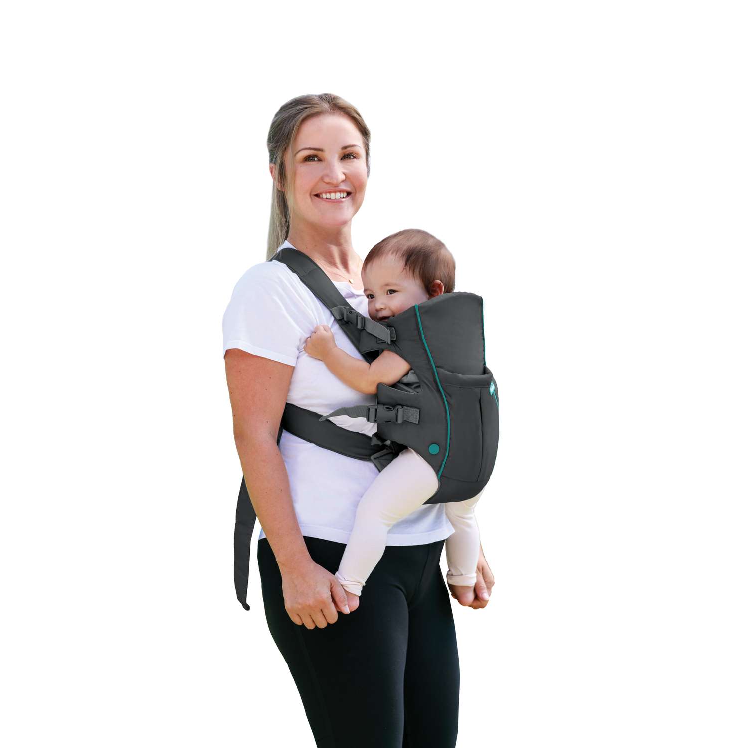 Рюкзак-кенгуру Infantino для переноски малыша серый - фото 7