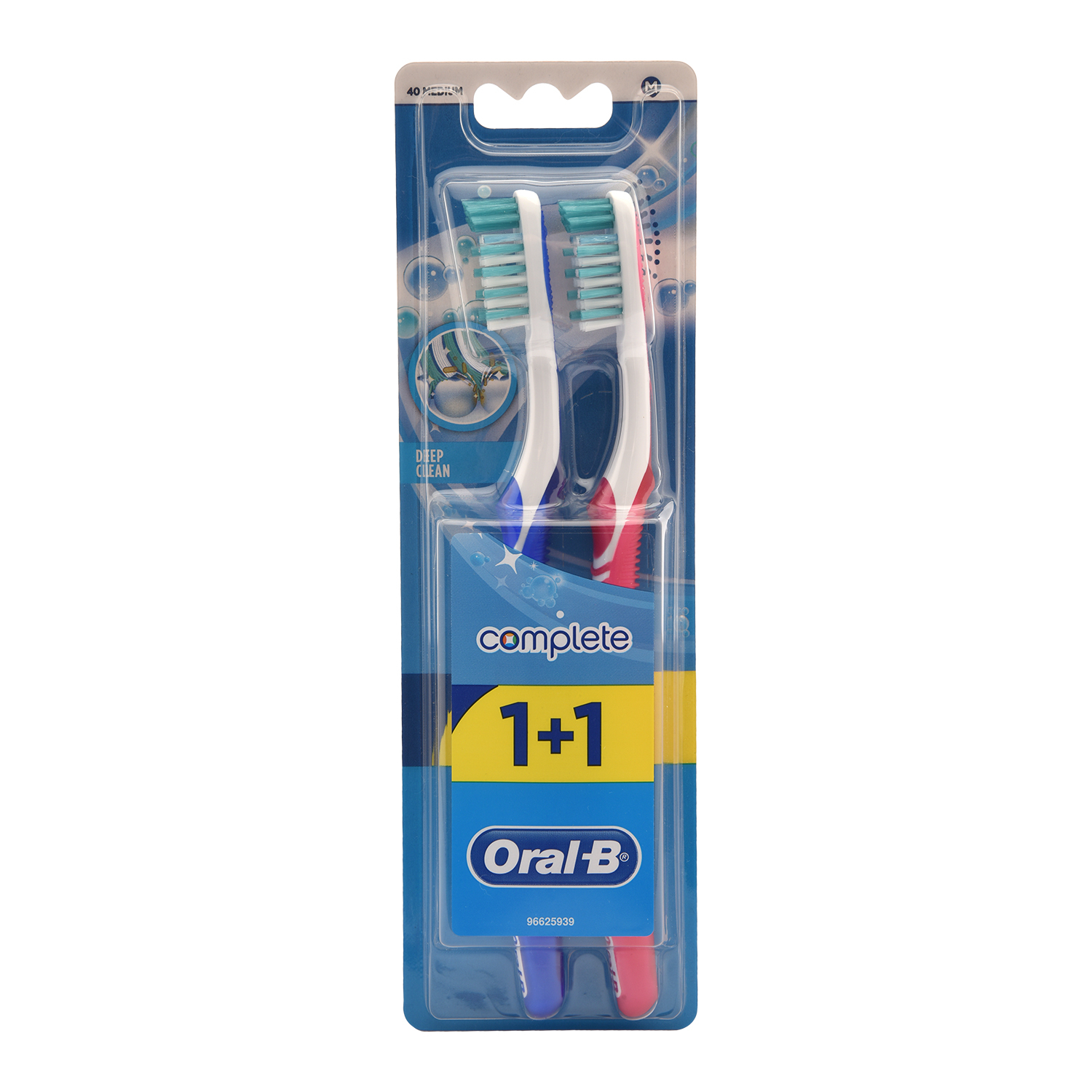 Зубная щетка Oral-B +1шт Комплексная чистка 40 Сред.H156 - фото 1