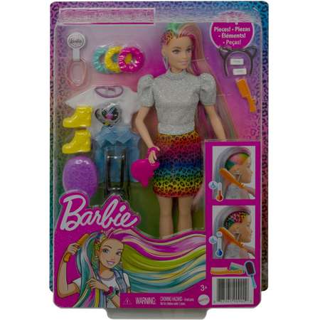 Кукла Barbie с разноцветными волосами GRN81