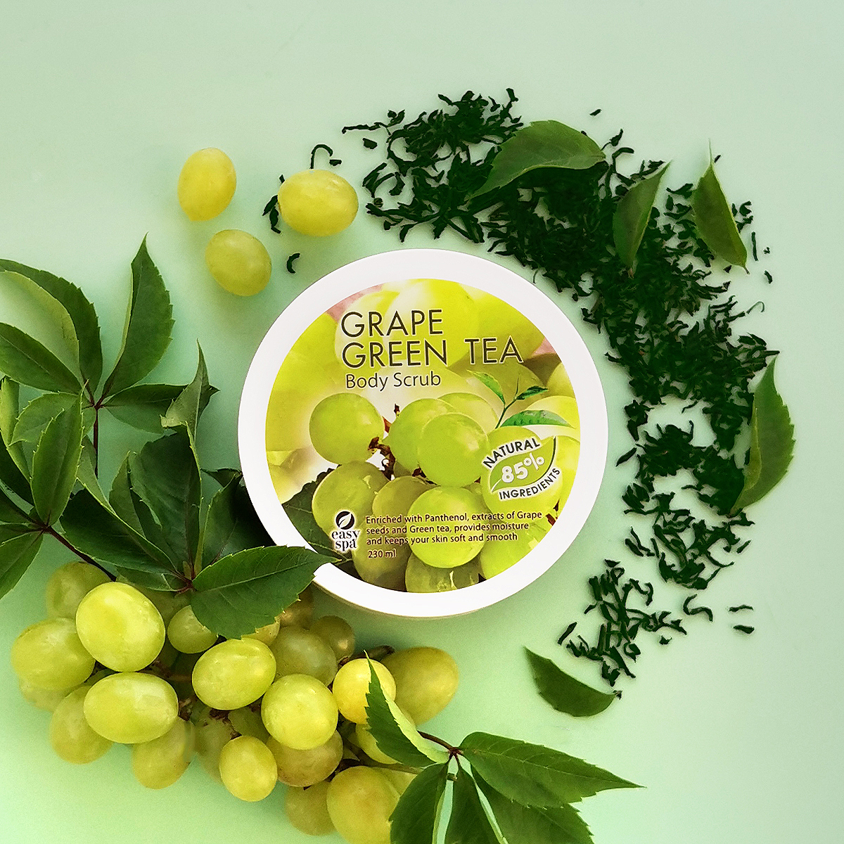 Скраб для тела EASY SPA Grape and GreenTea 230 мл - фото 2