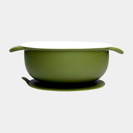 Набор детской посуды Moro Baby зеленый: тарелка крышка ложка