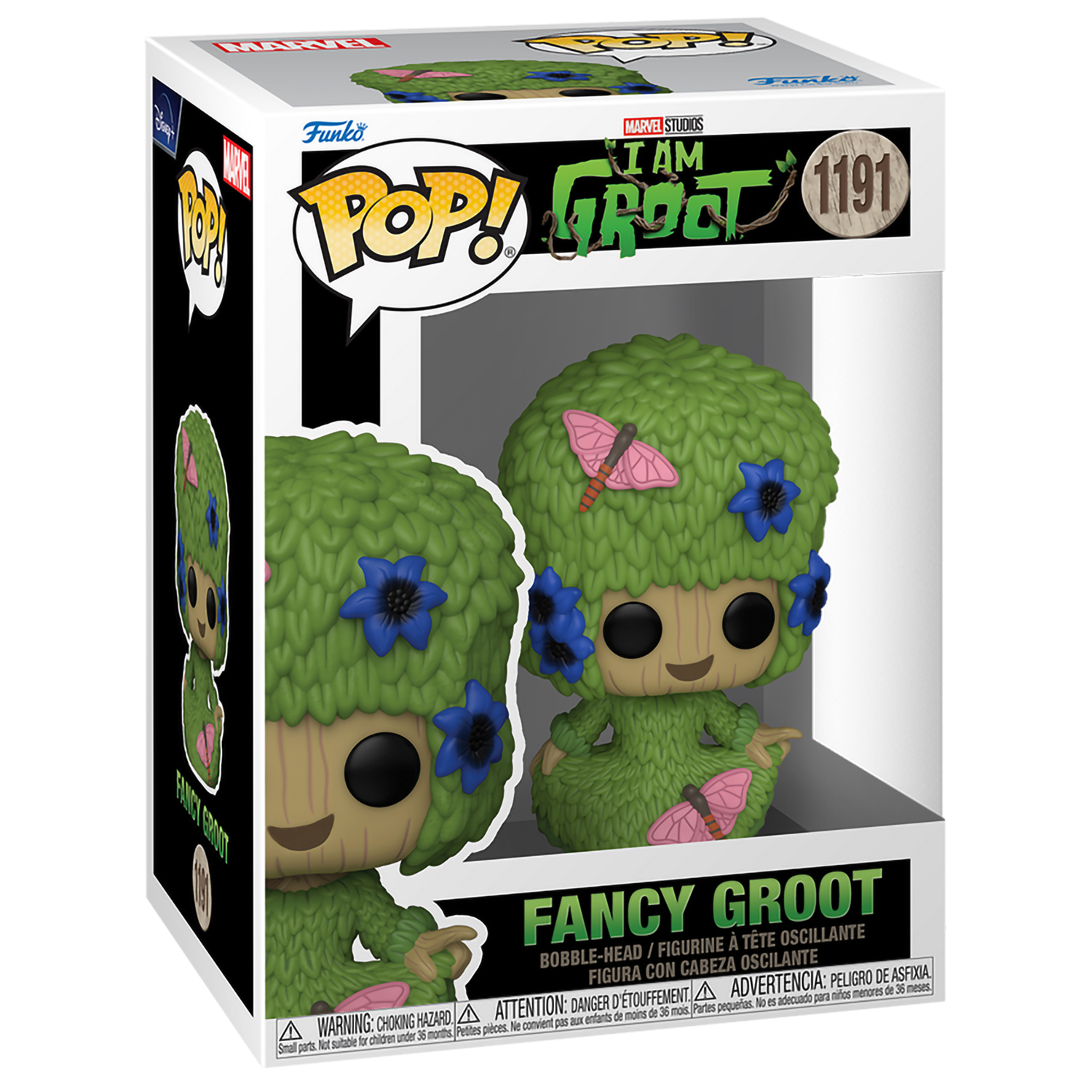 Фигурка Funko POP! Bobble Marvel I Am Groot Fancy Groot Marie Hair (1191) 70649 - фото 2