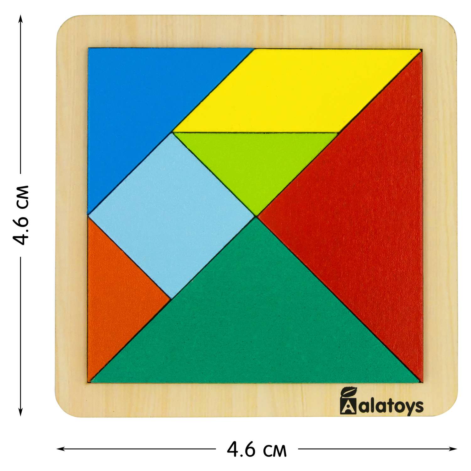 Танграм головоломка Alatoys 20 карточек 40 заданий - фото 17
