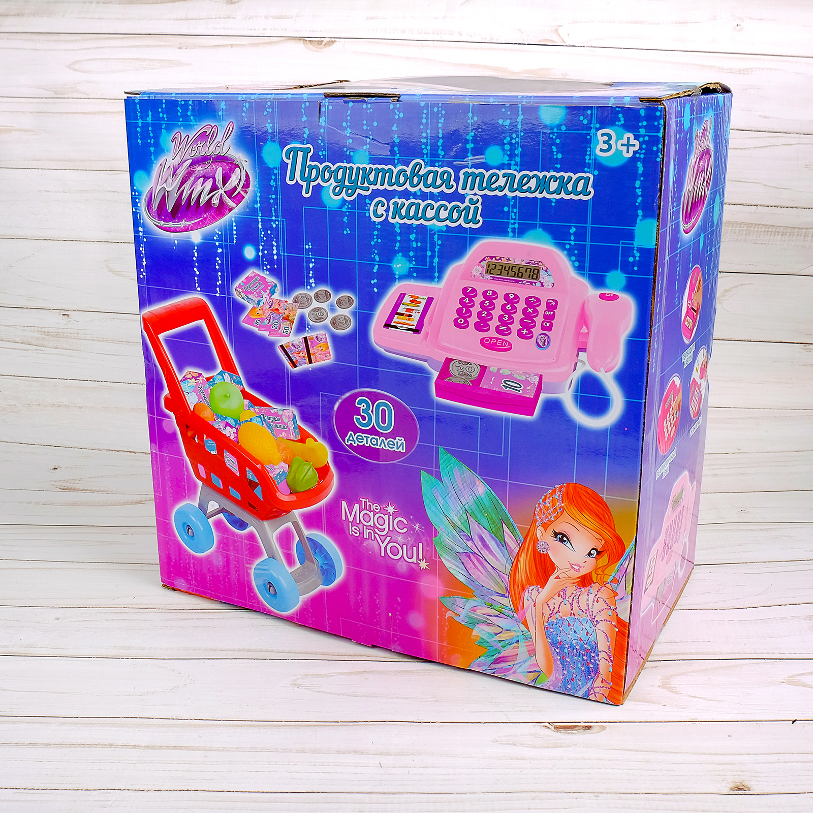 Продуктовая тележка с кассой WINX со сканером Феи 2874583 - фото 7