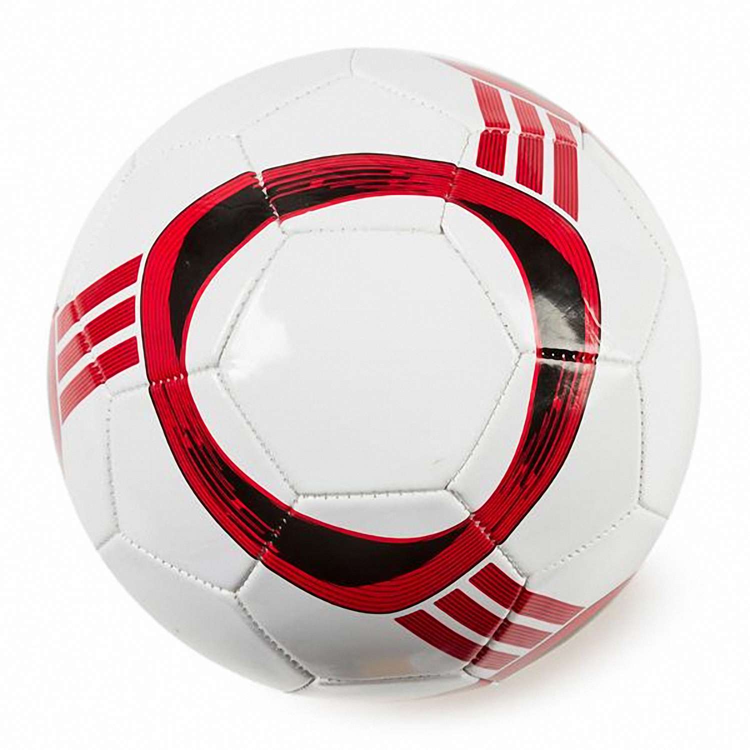 Мяч футбольный Kreiss с красными полосками - фото 2