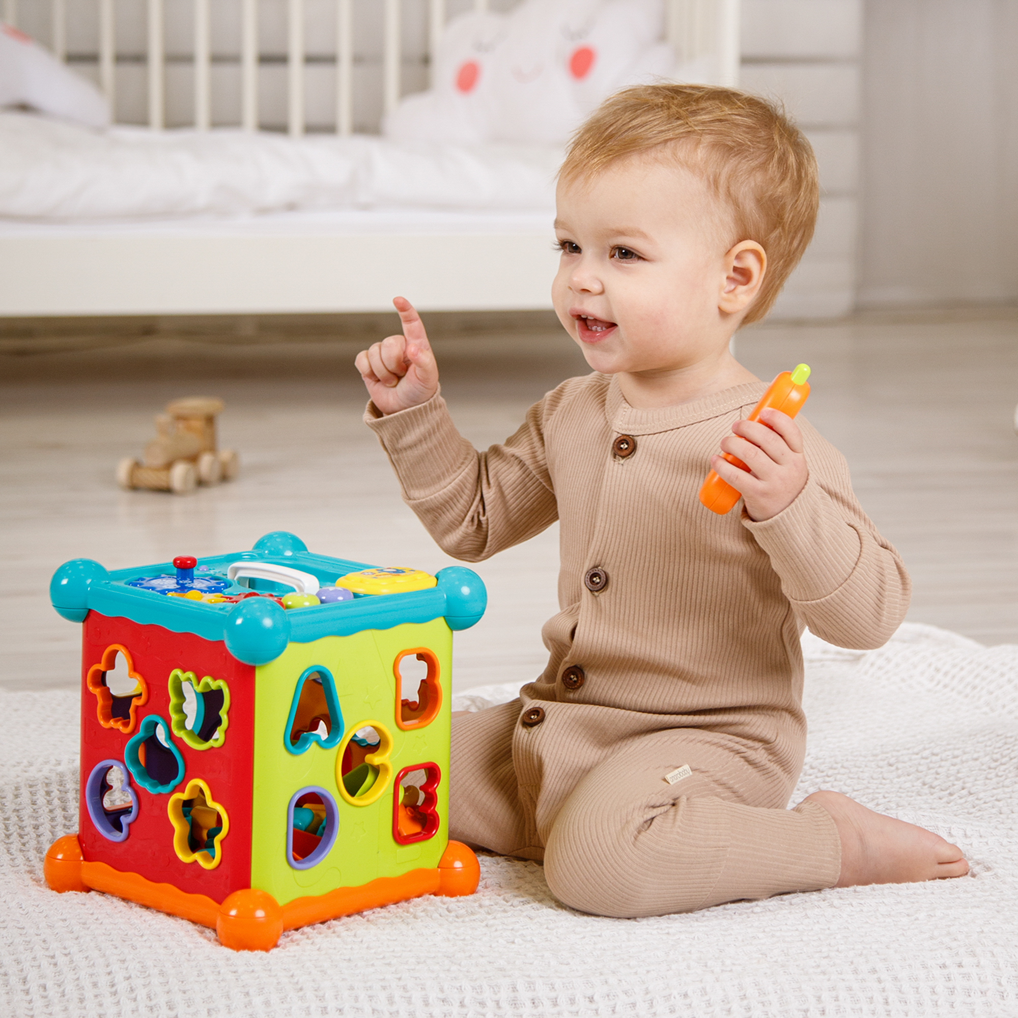 Интерактивный куб AmaroBaby Musical Play Cube - фото 4