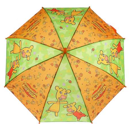 Зонт детский Играем Вместе Оранжевая корова 45см со свистком 304269