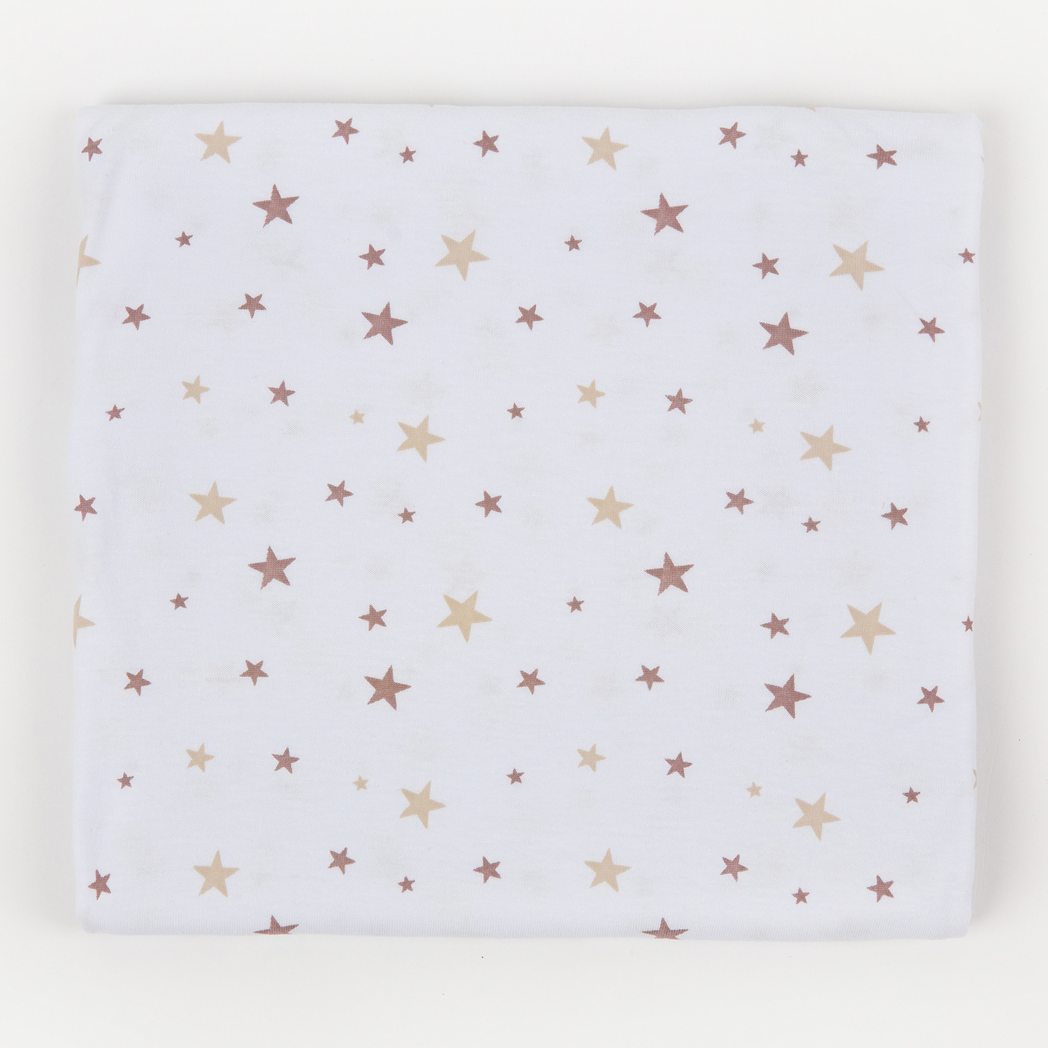 Набор пеленок трикотажных inlovery для новорожденных «Легкость» звезды/бежевый 95х120 см 2 шт - фото 5