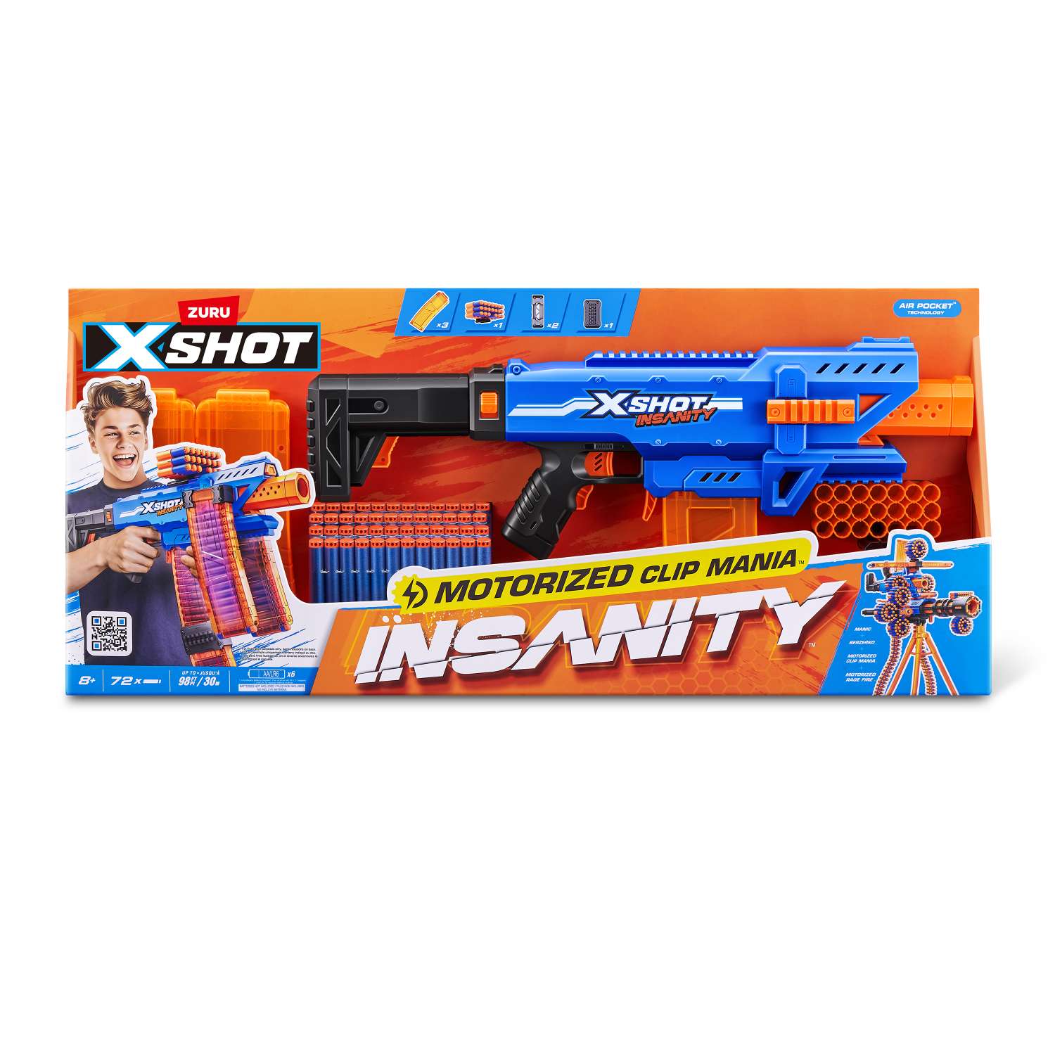 Бластер XSHOT Insanity Motorised Clip 36786 - фото 8