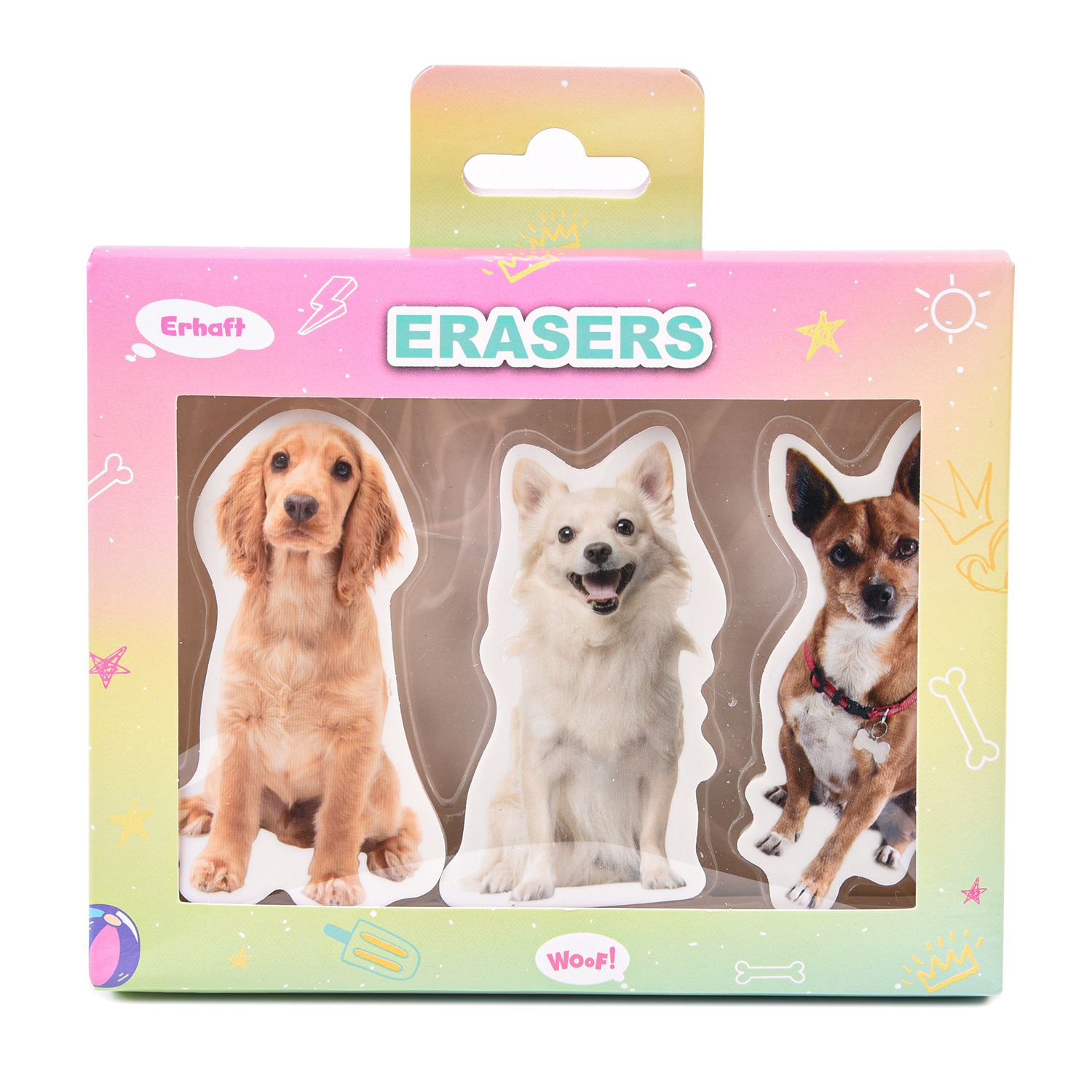 Ластики Erhaft Dogs 3шт MF992556 - фото 2