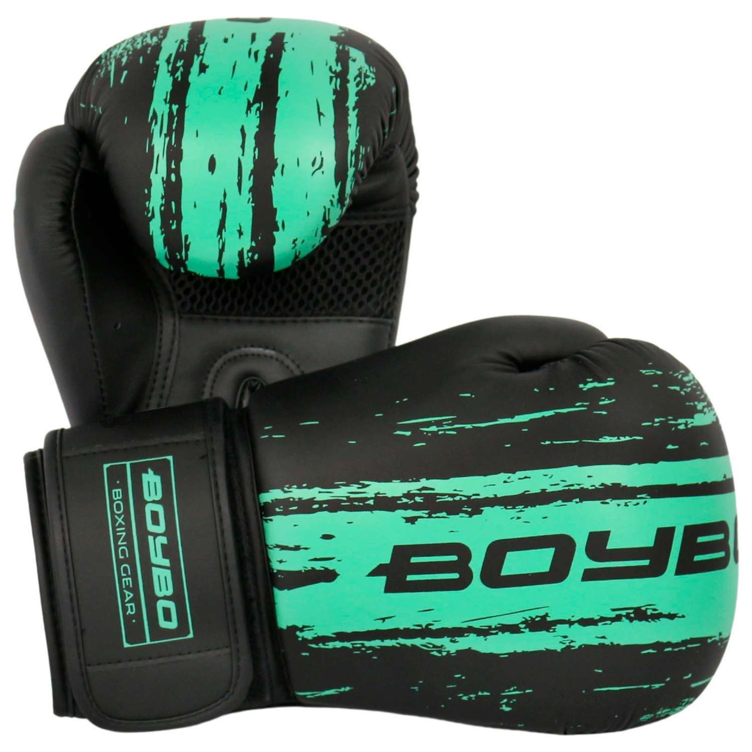 Перчатки боксерские BoyBo Stain BGS322 голубой 4 OZ - фото 6